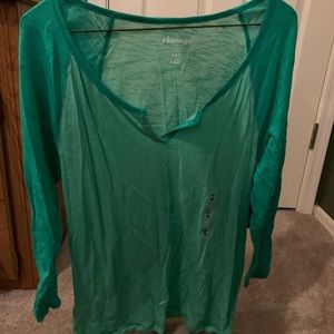 Long sleeved baseball tee